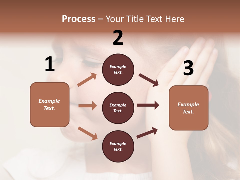 Suffering Otitis White PowerPoint Template
