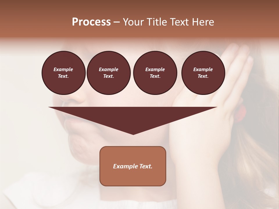 Suffering Otitis White PowerPoint Template