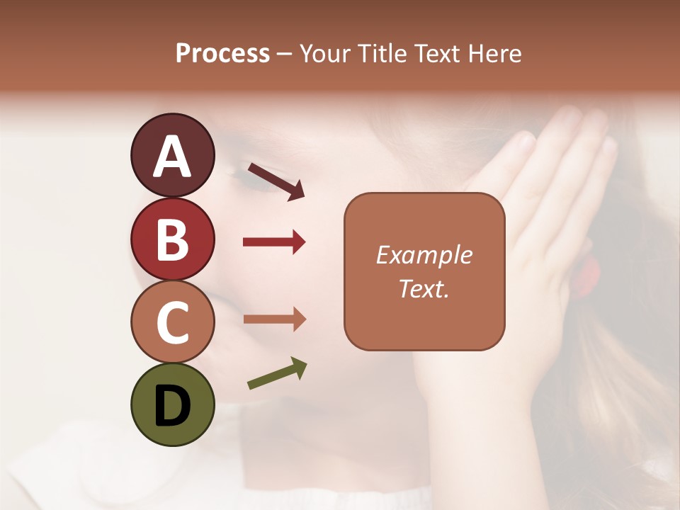 Suffering Otitis White PowerPoint Template