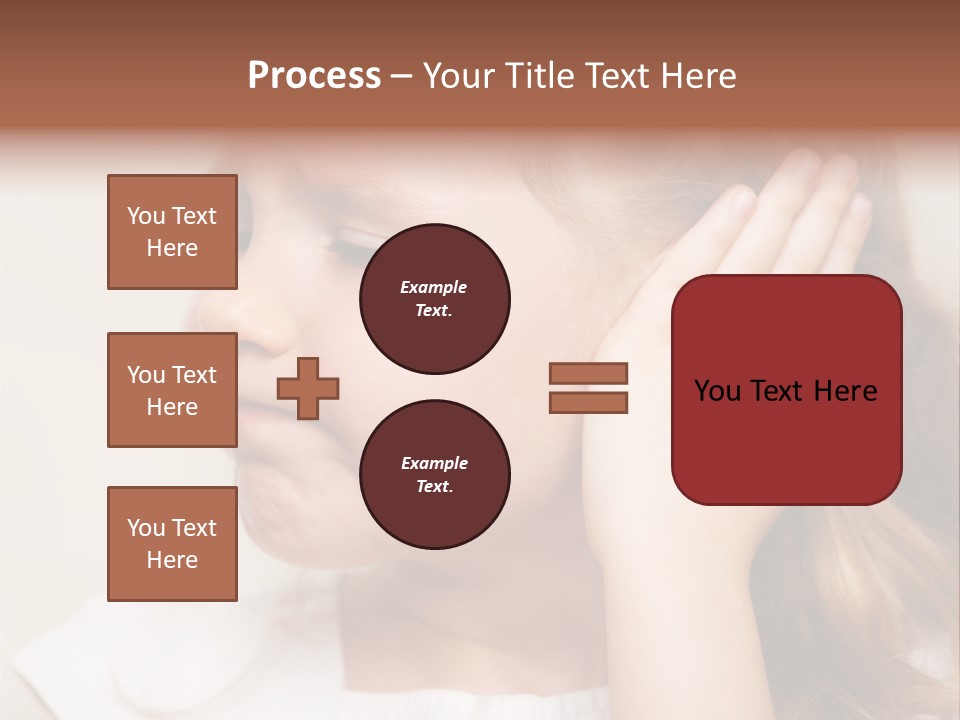Suffering Otitis White PowerPoint Template