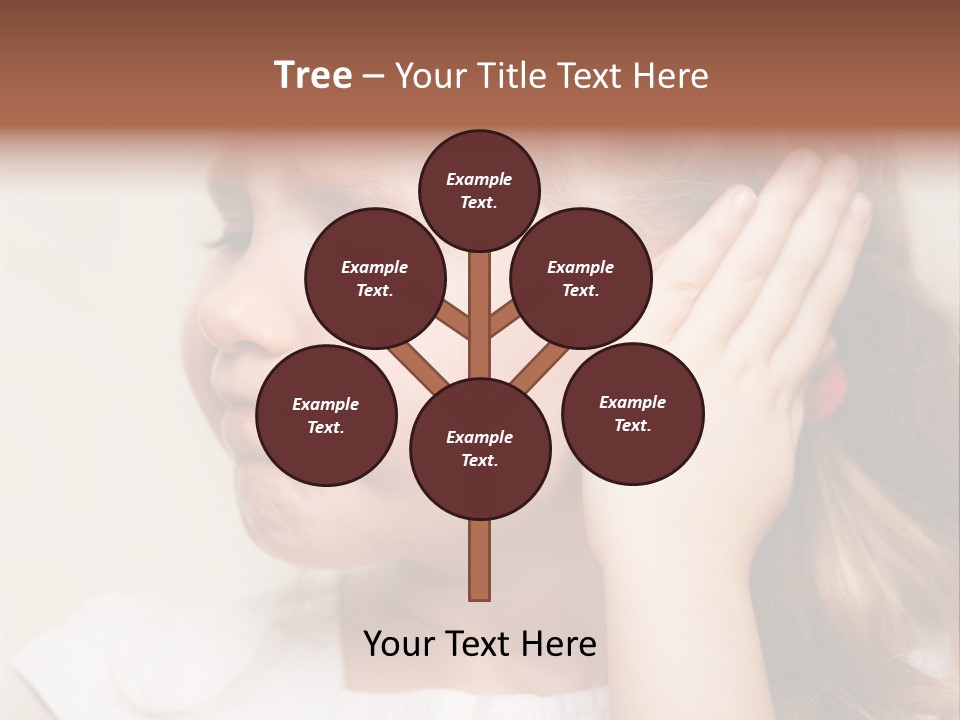 Suffering Otitis White PowerPoint Template