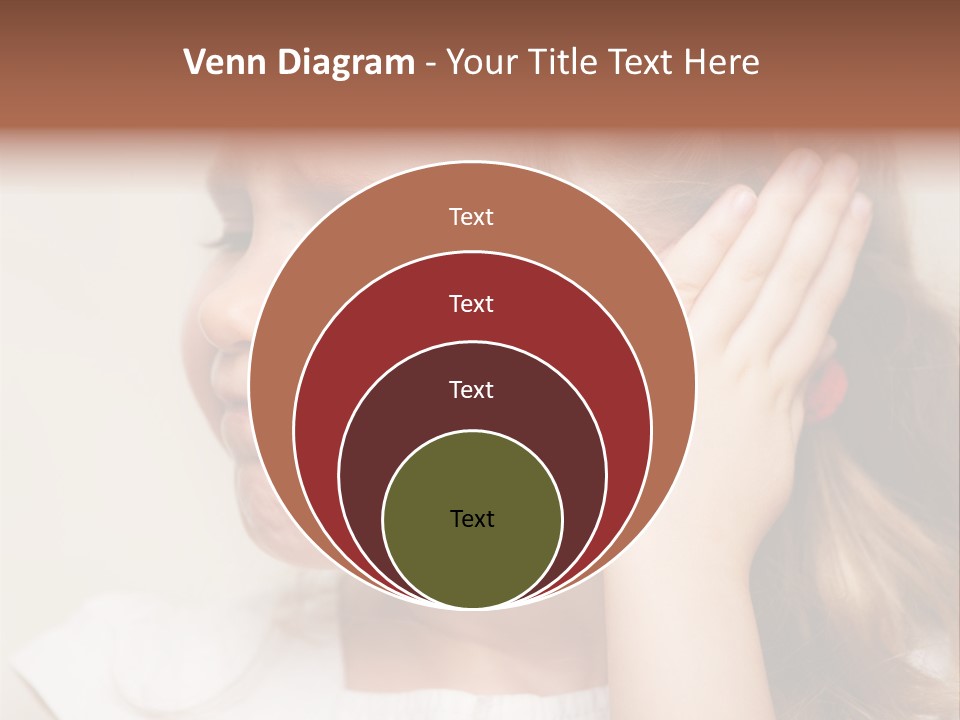 Suffering Otitis White PowerPoint Template