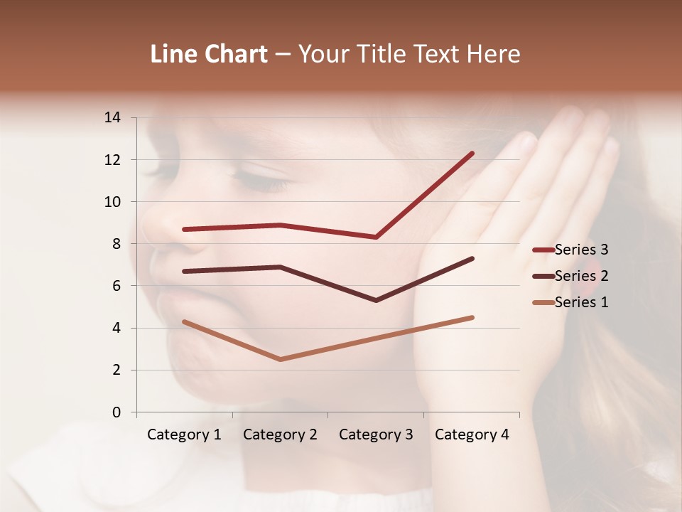 Suffering Otitis White PowerPoint Template