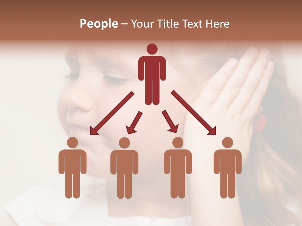 Suffering Otitis White PowerPoint Template
