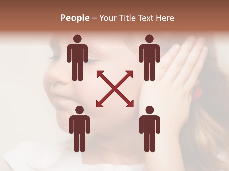 Suffering Otitis White PowerPoint Template