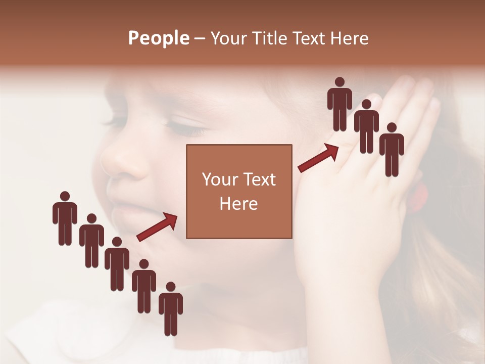 Suffering Otitis White PowerPoint Template