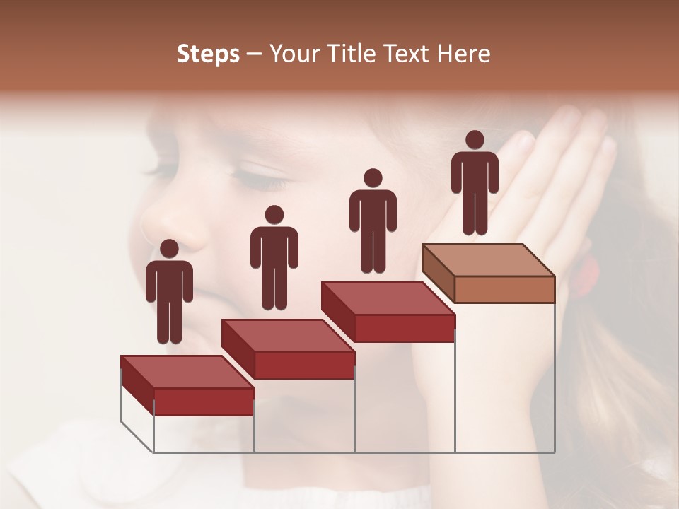Suffering Otitis White PowerPoint Template