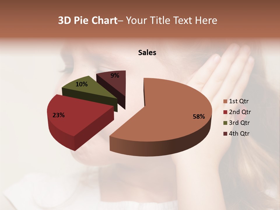 Suffering Otitis White PowerPoint Template