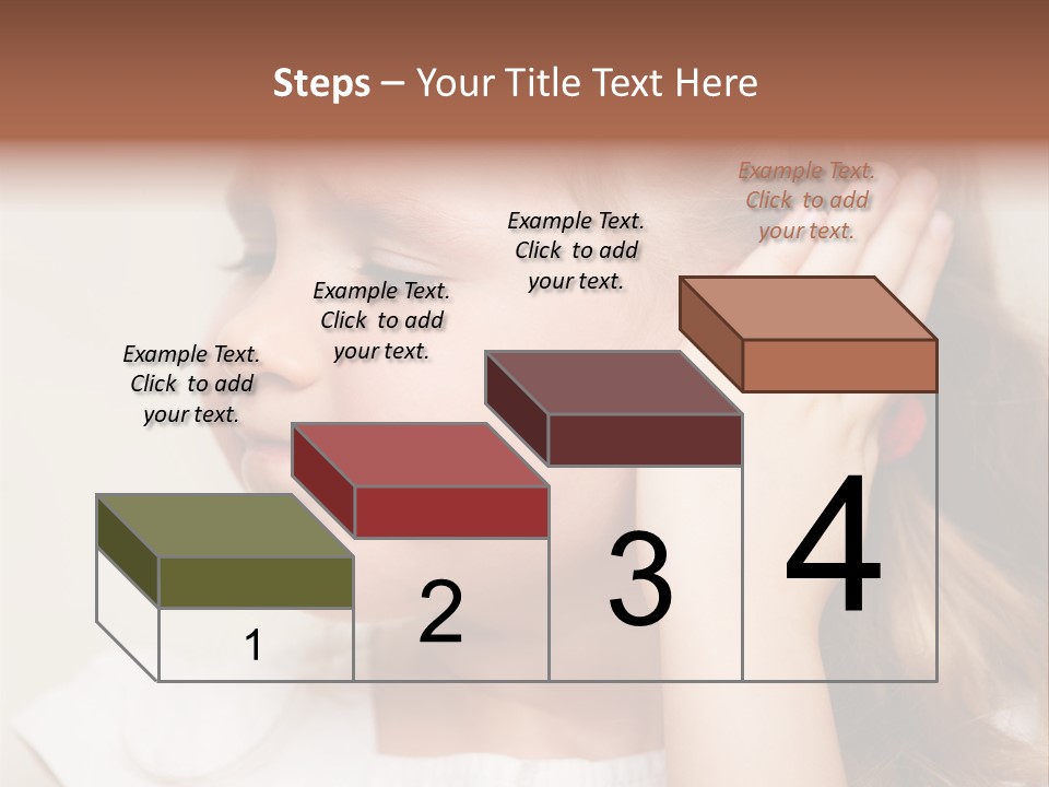 Suffering Otitis White PowerPoint Template