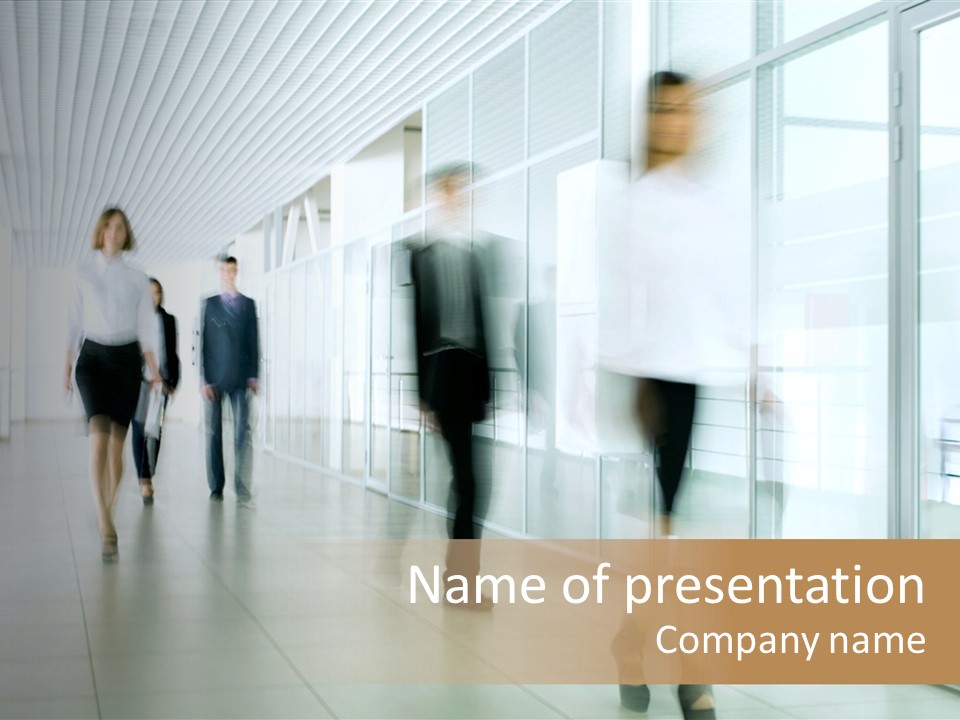 Blurred White  PowerPoint Template