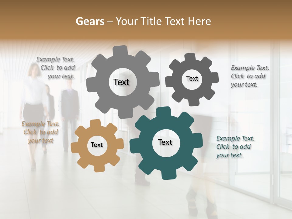 Blurred White  PowerPoint Template