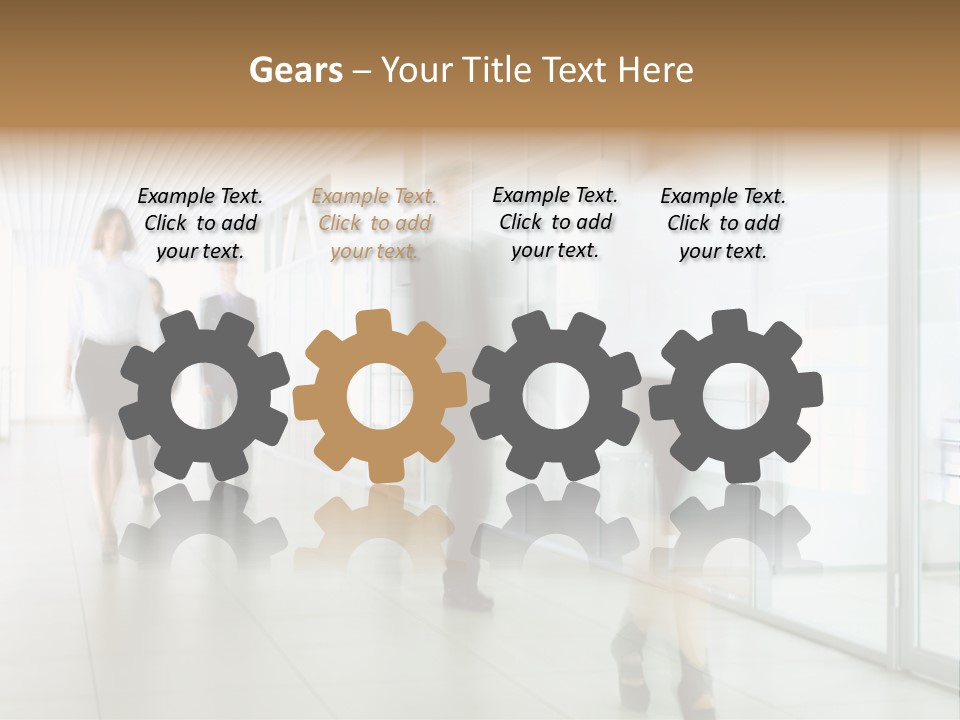 Blurred White  PowerPoint Template