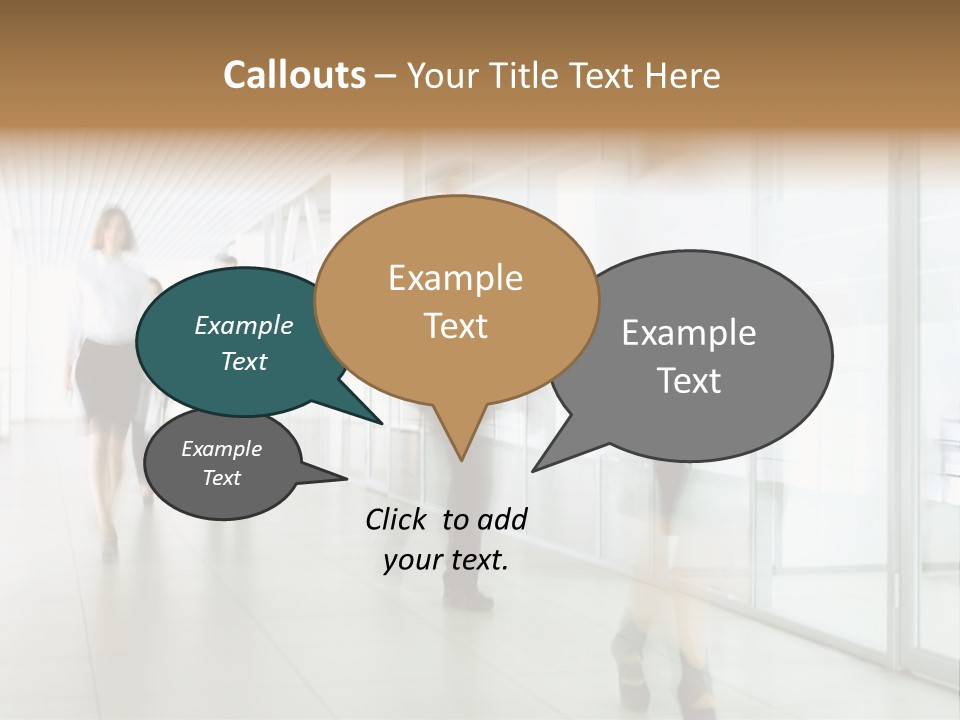 Blurred White  PowerPoint Template