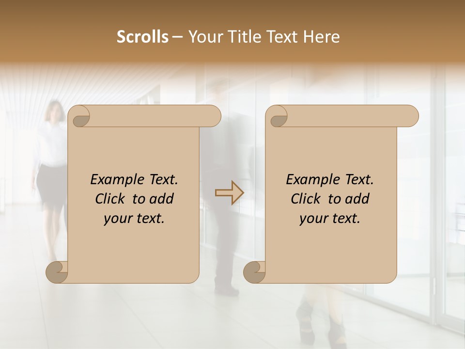 Blurred White  PowerPoint Template