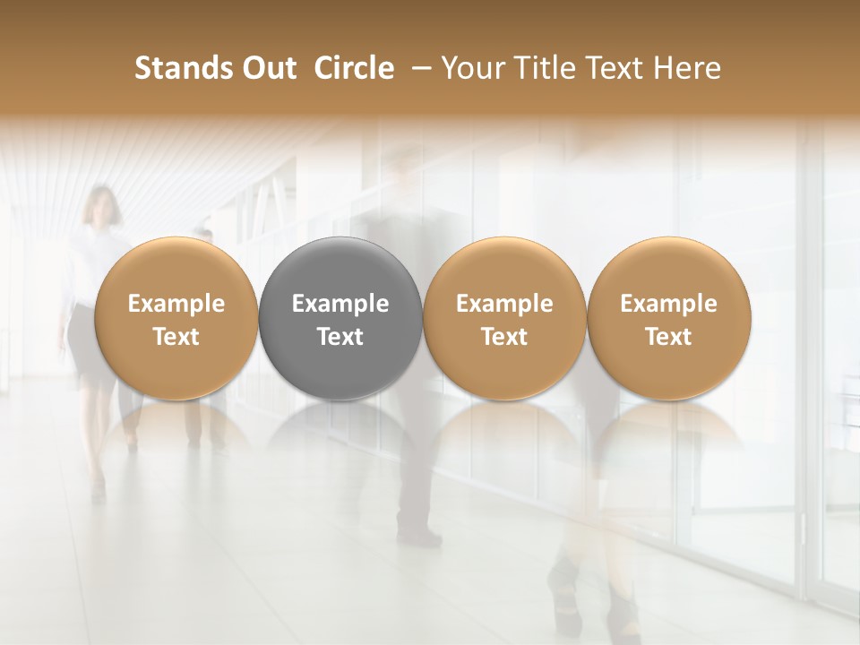 Blurred White  PowerPoint Template