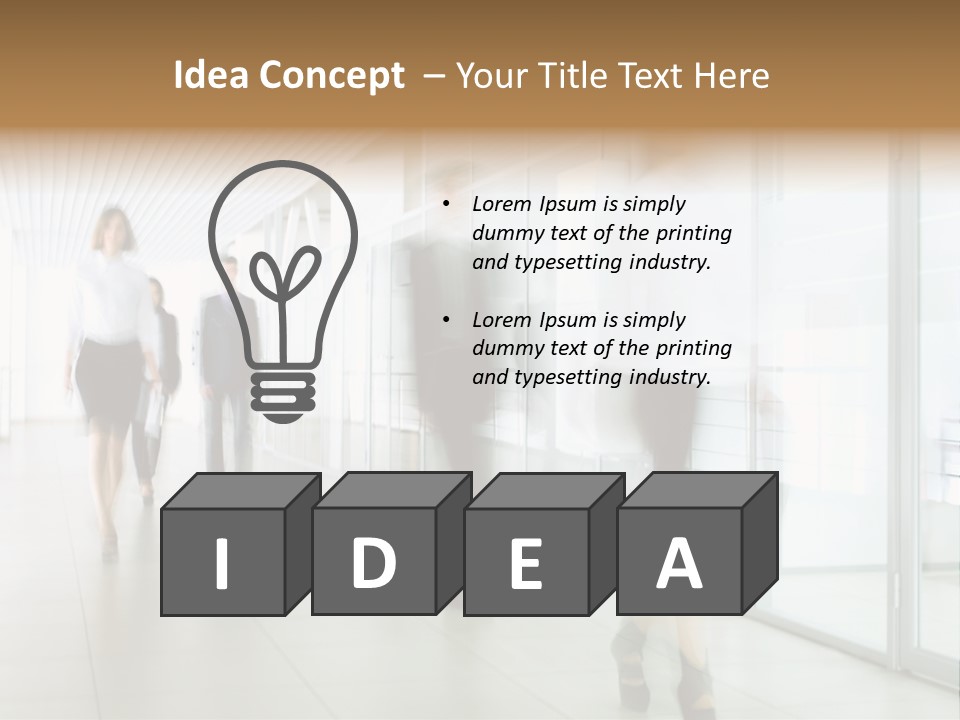 Blurred White  PowerPoint Template