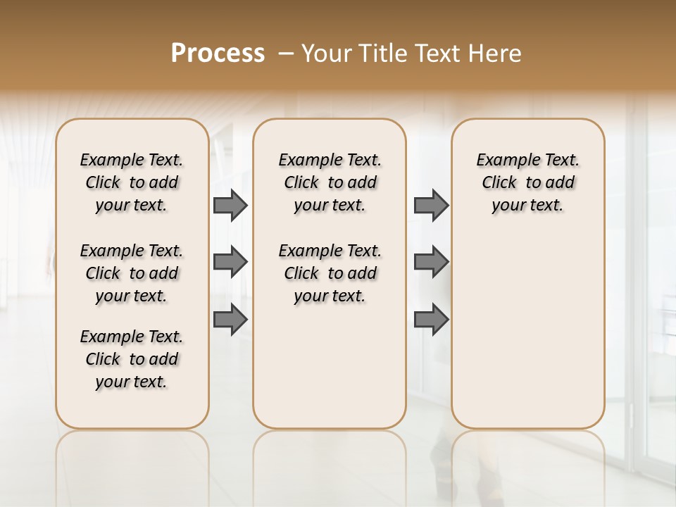 Blurred White  PowerPoint Template