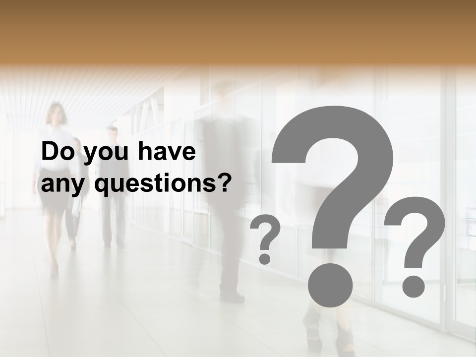 Blurred White  PowerPoint Template