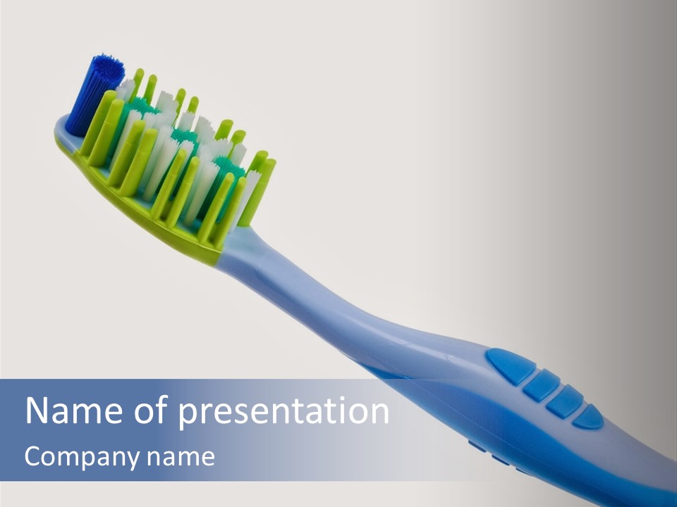 White Toothpaste Isolated PowerPoint Template