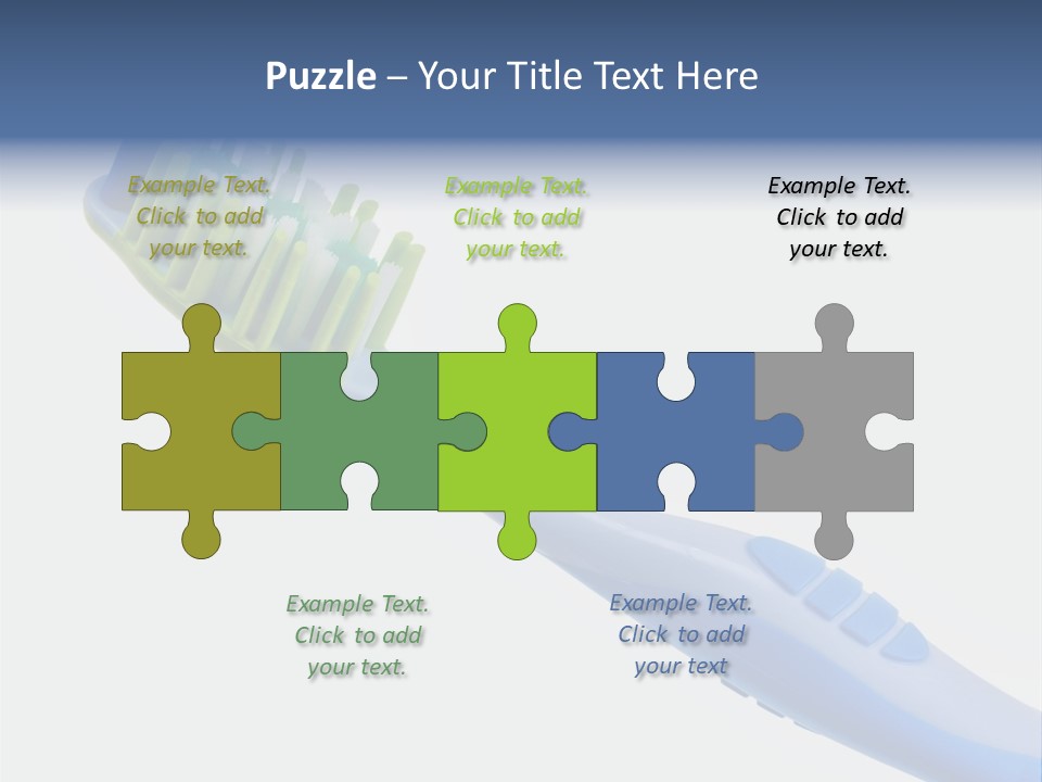 White Toothpaste Isolated PowerPoint Template