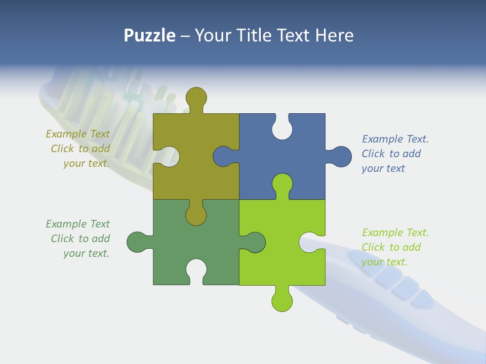 White Toothpaste Isolated PowerPoint Template