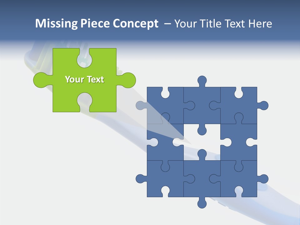 White Toothpaste Isolated PowerPoint Template