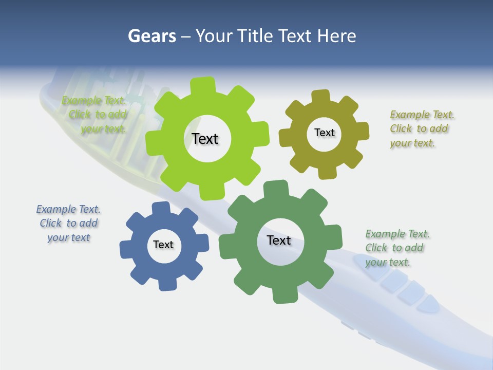 White Toothpaste Isolated PowerPoint Template