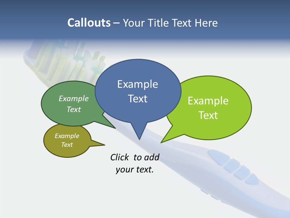 White Toothpaste Isolated PowerPoint Template