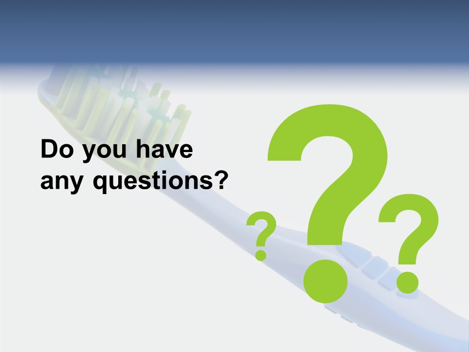 White Toothpaste Isolated PowerPoint Template