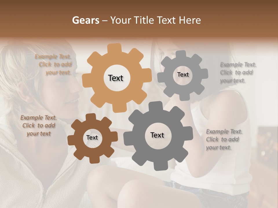 Looking Sharing Chatting PowerPoint Template