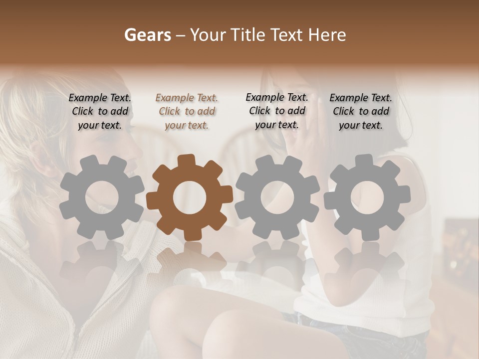 Looking Sharing Chatting PowerPoint Template
