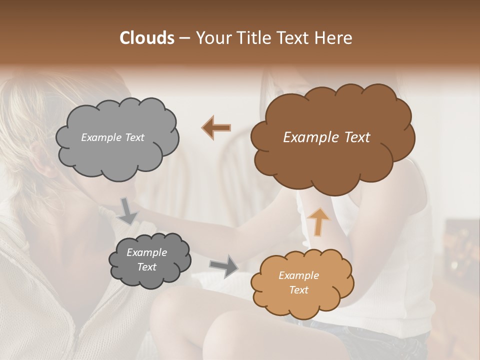 Looking Sharing Chatting PowerPoint Template