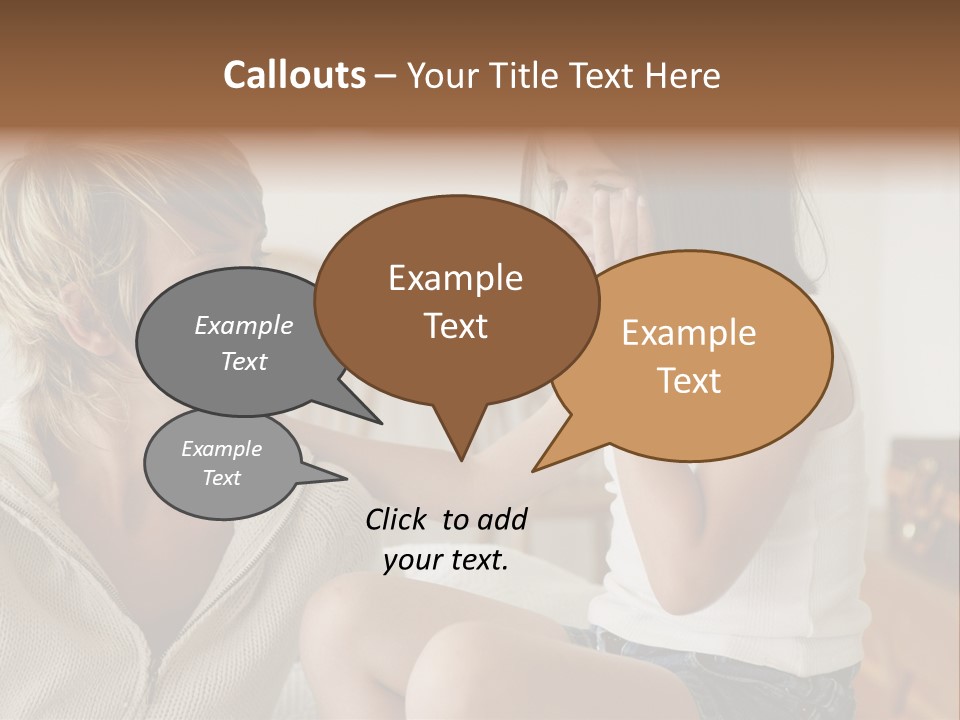 Looking Sharing Chatting PowerPoint Template