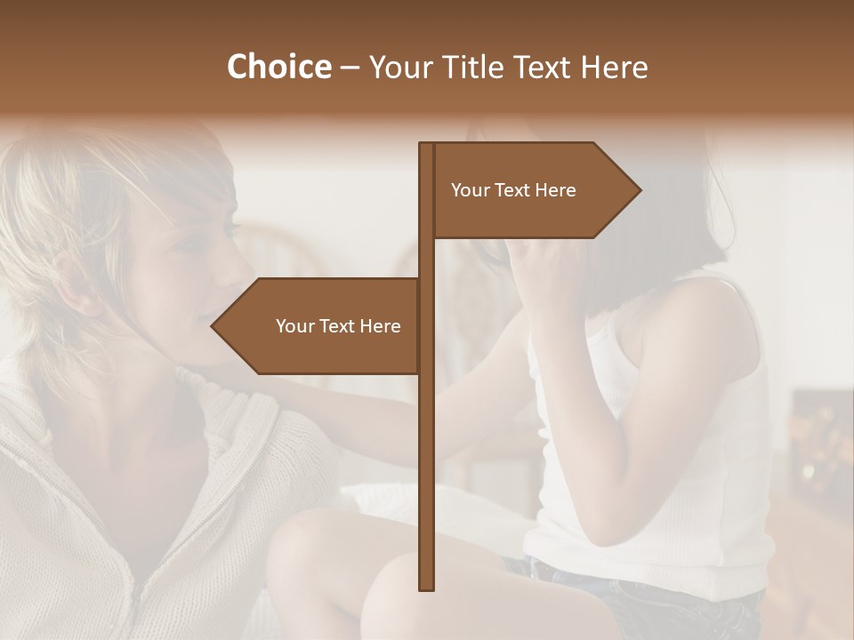 Looking Sharing Chatting PowerPoint Template