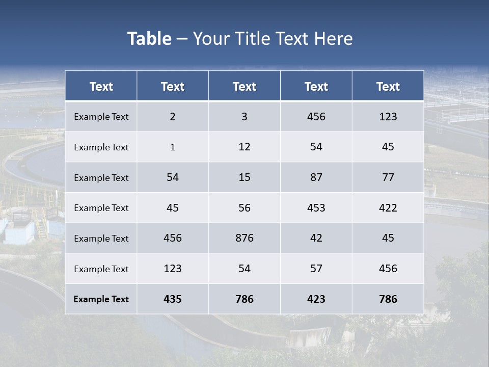 Treatment Flow Efficiency PowerPoint Template