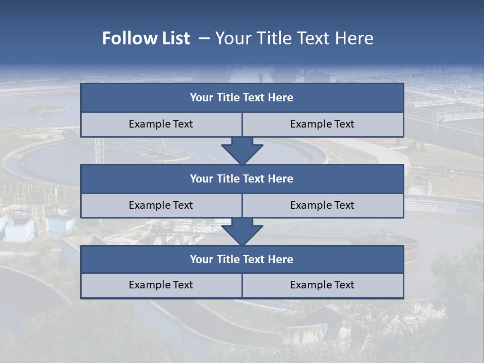Treatment Flow Efficiency PowerPoint Template