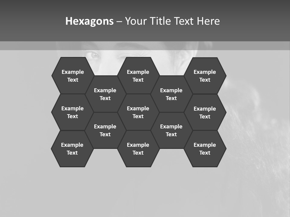 Beret Female Closeup PowerPoint Template