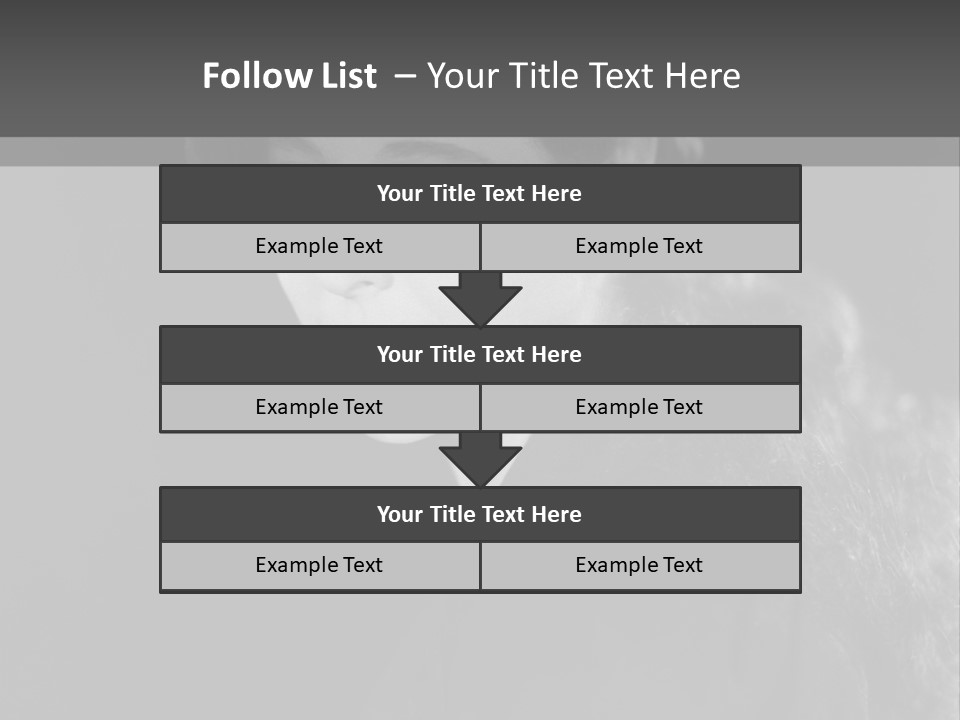 Beret Female Closeup PowerPoint Template