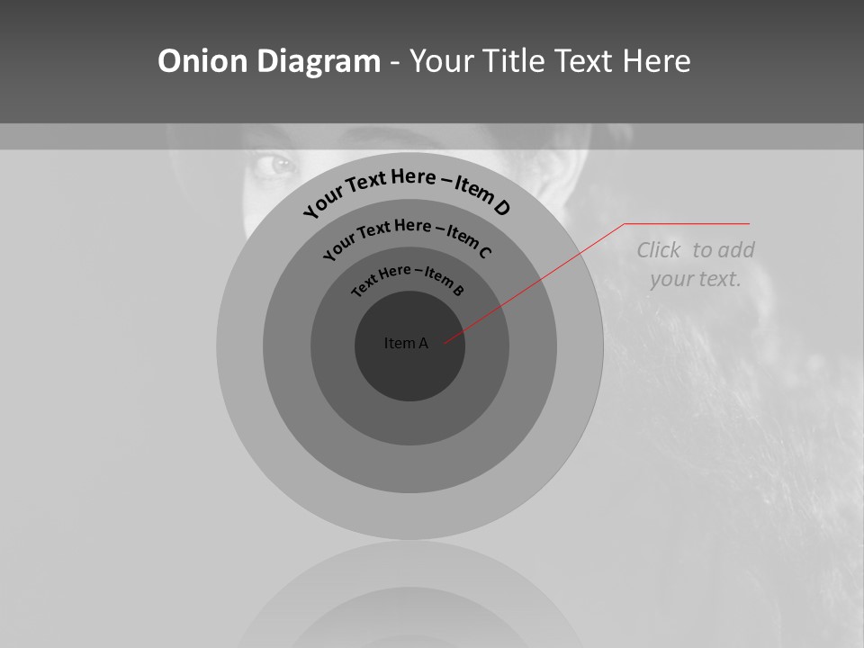 Beret Female Closeup PowerPoint Template