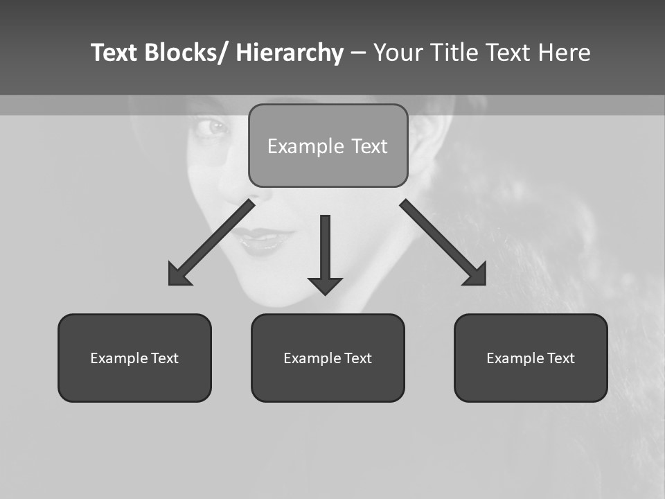 Beret Female Closeup PowerPoint Template