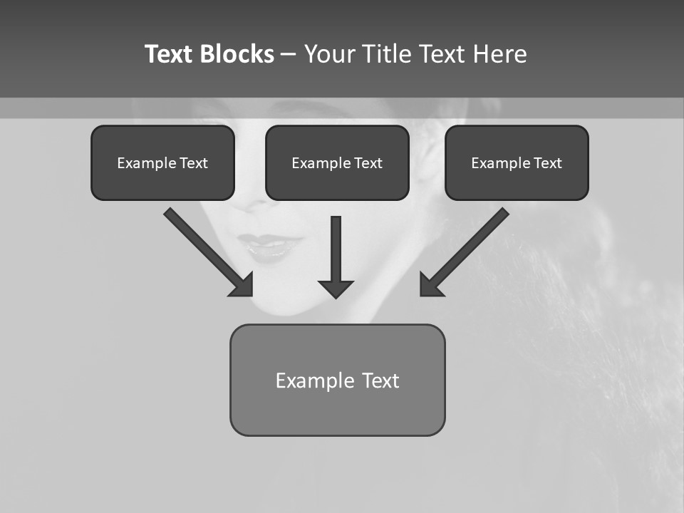 Beret Female Closeup PowerPoint Template