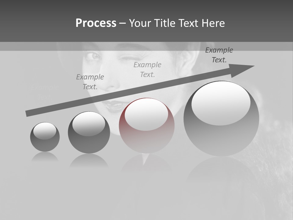 Beret Female Closeup PowerPoint Template