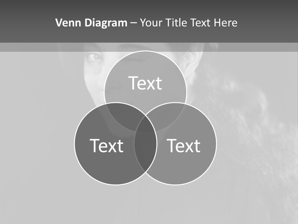 Beret Female Closeup PowerPoint Template