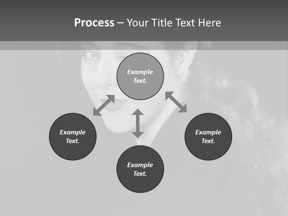 Beret Female Closeup PowerPoint Template