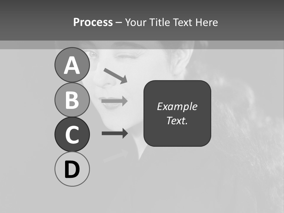 Beret Female Closeup PowerPoint Template