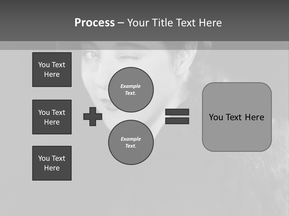Beret Female Closeup PowerPoint Template