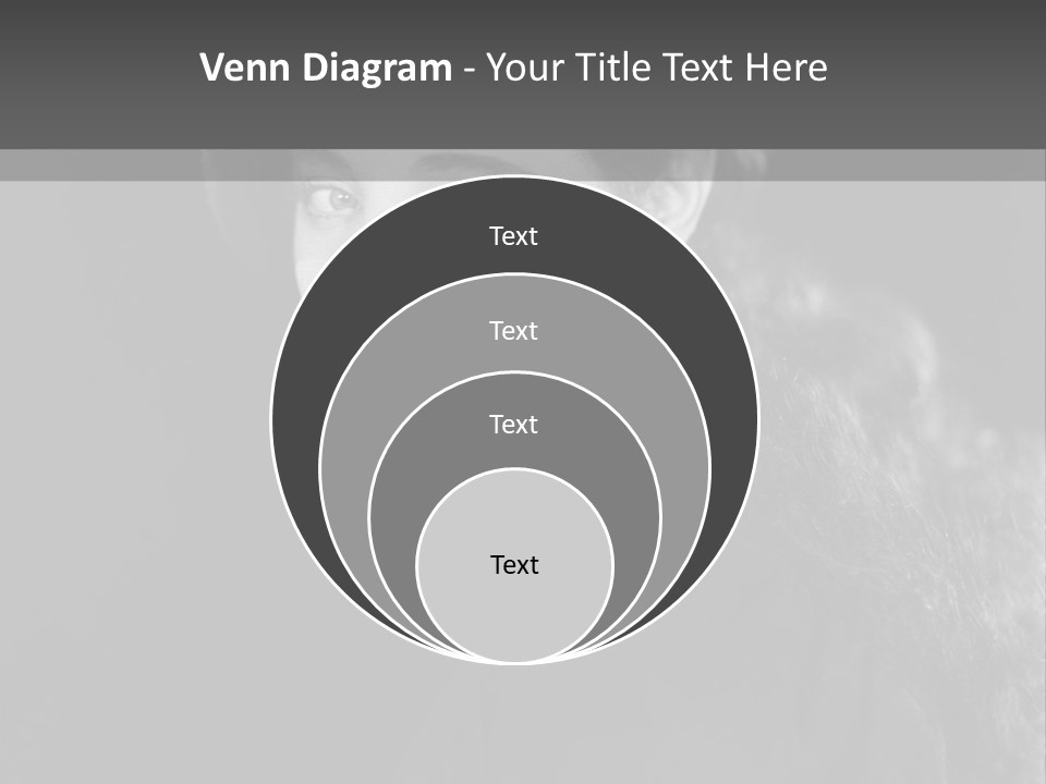 Beret Female Closeup PowerPoint Template