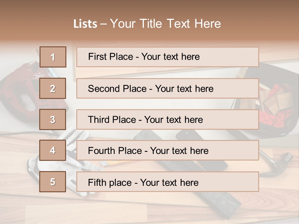 Laminated Inside Work PowerPoint Template