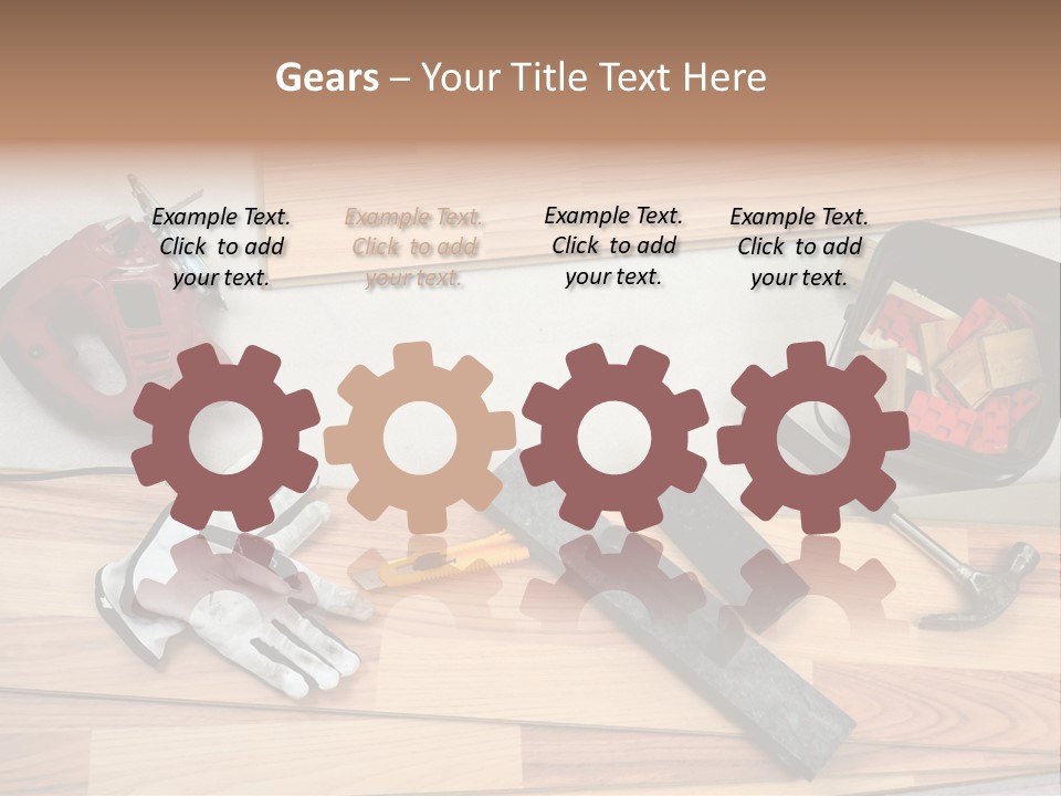 Laminated Inside Work PowerPoint Template