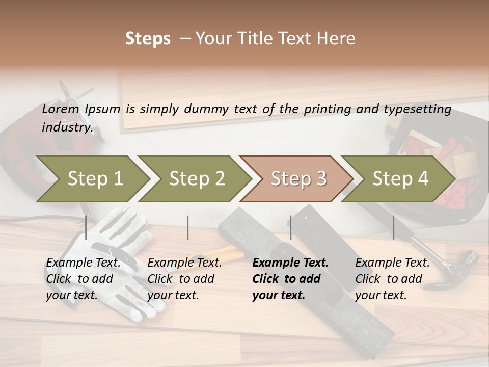 Laminated Inside Work PowerPoint Template